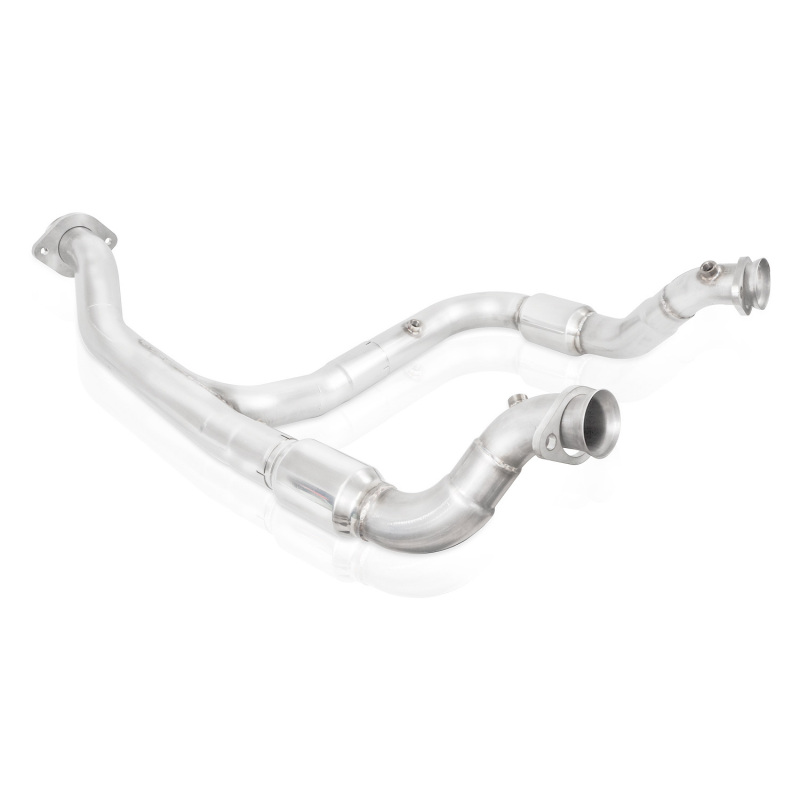 Ford F-150 Performance Exhaust - Stainless Works - Downpipe 3in High-Flow Cats Y-Pipe Factory Connection - `15-`20 Ford F-150 Performance Exhaust - Stainless Works - Downpipe 3in High-Flow Cats Y-Pipe Factory Connection - `15-`20